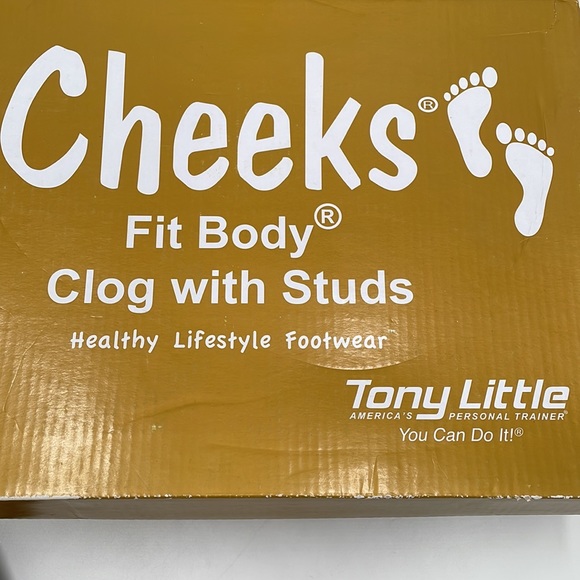 Tony Little Cheeks Black Studded Clogs - Picture 9 of 10